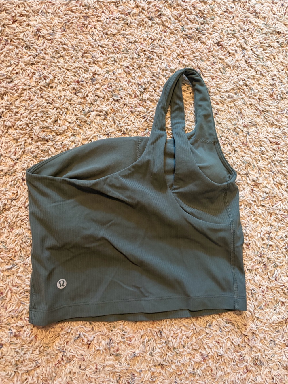 lululemon Olive Green Drawstring Waistband Top